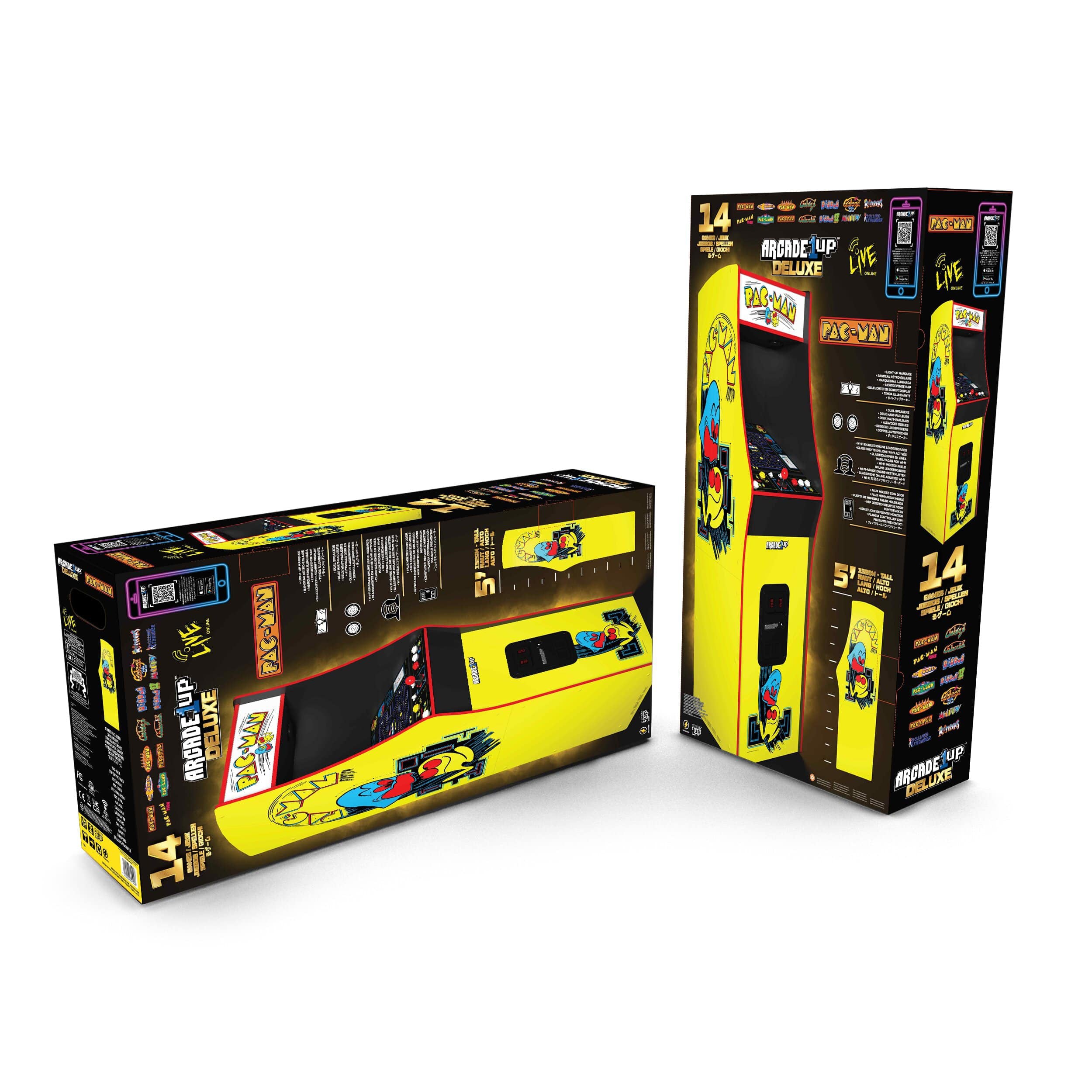 Arcade1up PAC-MAN Deluxe Arcade Machine 14-in-1 Games