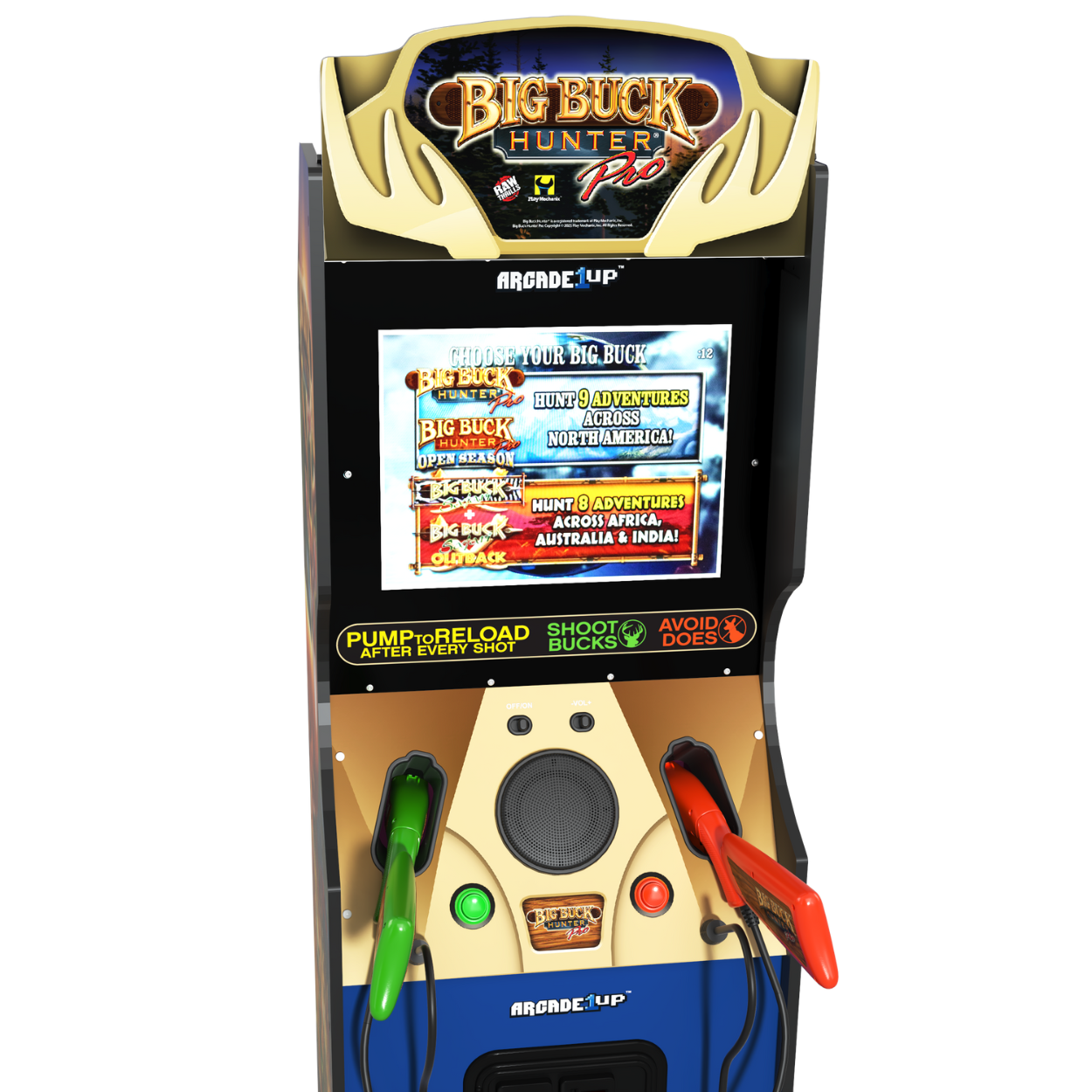 Arcade1up Big Buck Hunter Pro Deluxe Arcade Machine 4-in-1 Games