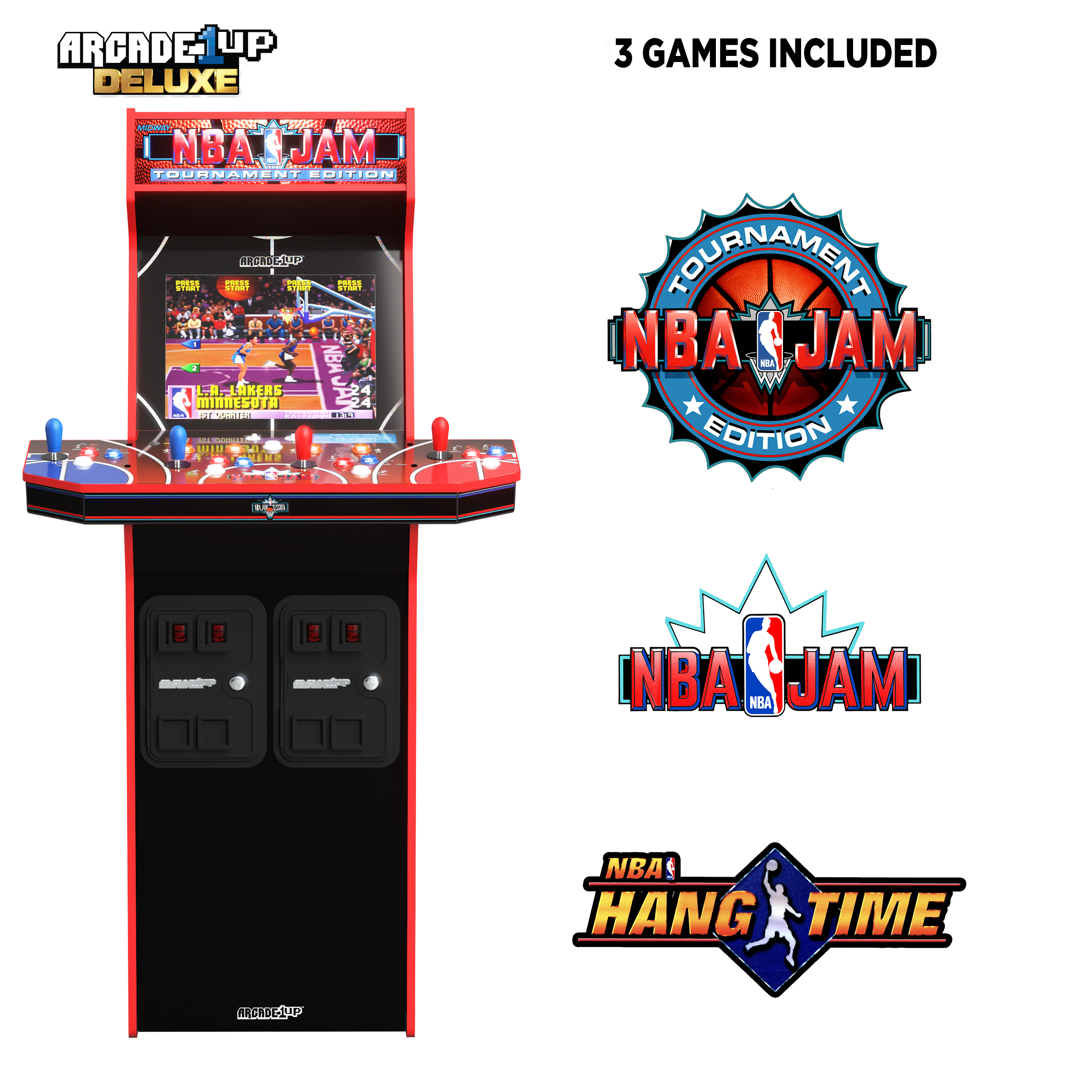 Arcade1Up NBA Jam 30th Anniversary Deluxe Arcade Machine 3 Games in 1