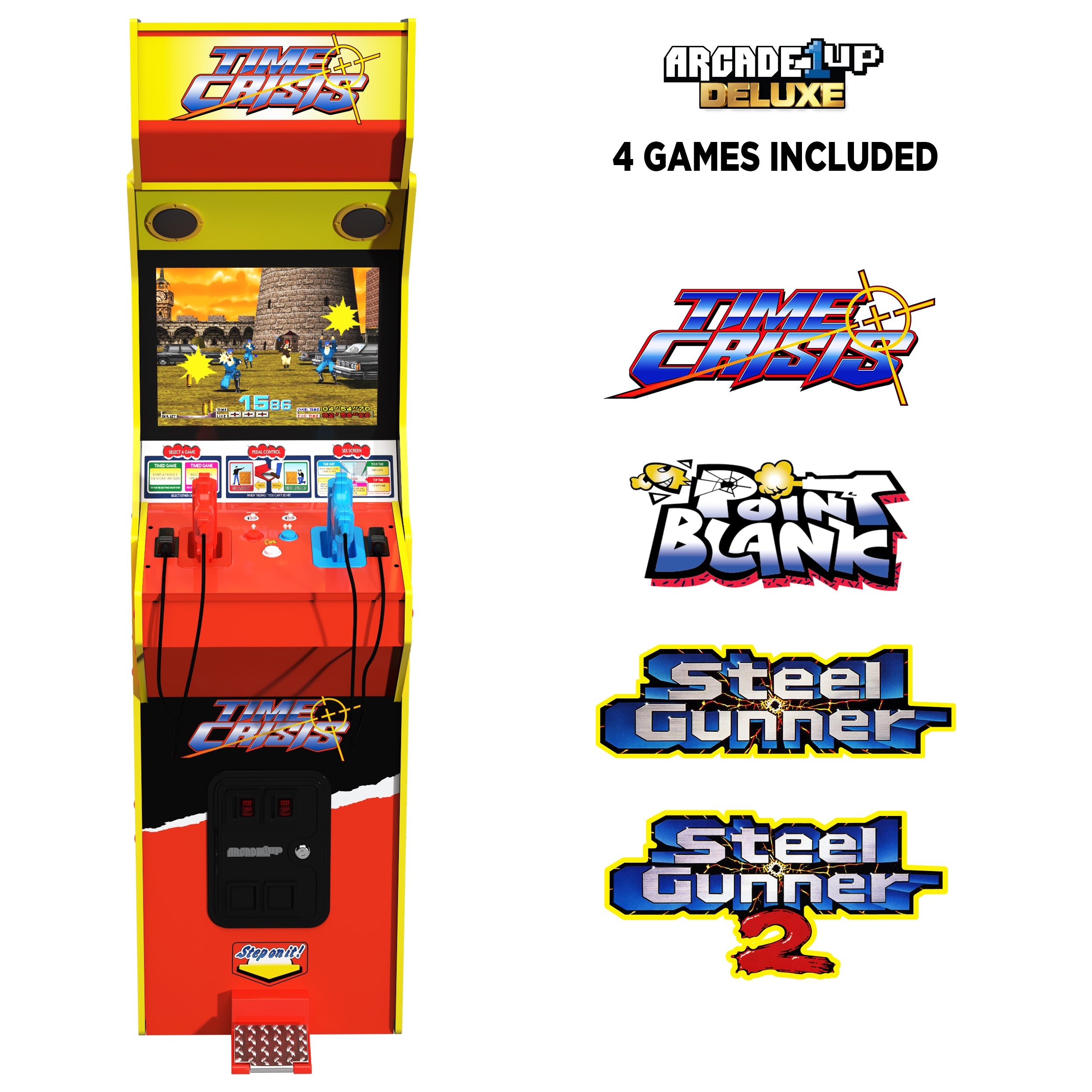 Arcade1Up Time Crisis Deluxe 4-in-1 Machine