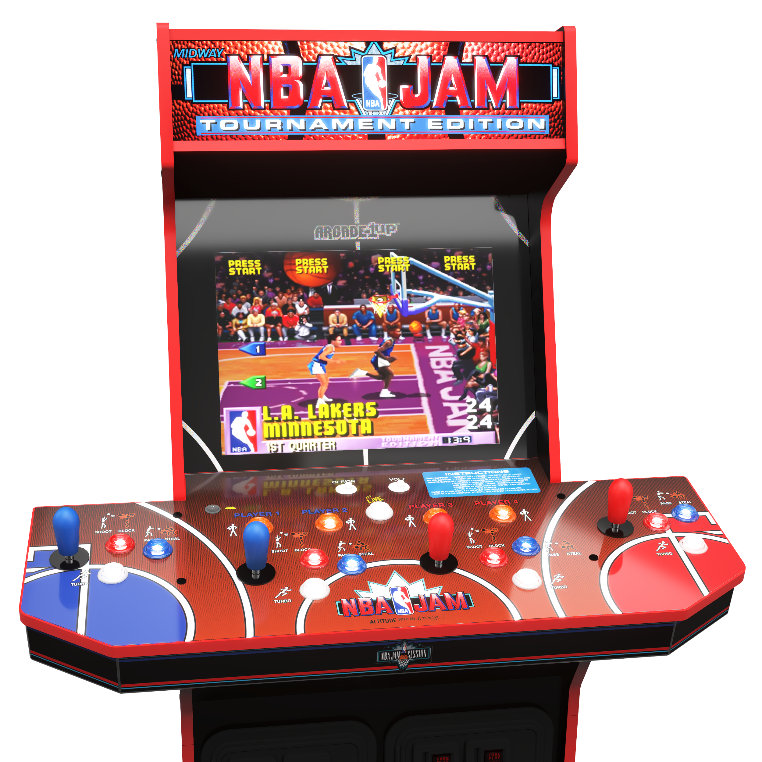 Arcade1Up NBA Jam 30th Anniversary Deluxe Arcade Machine 3 Games in 1