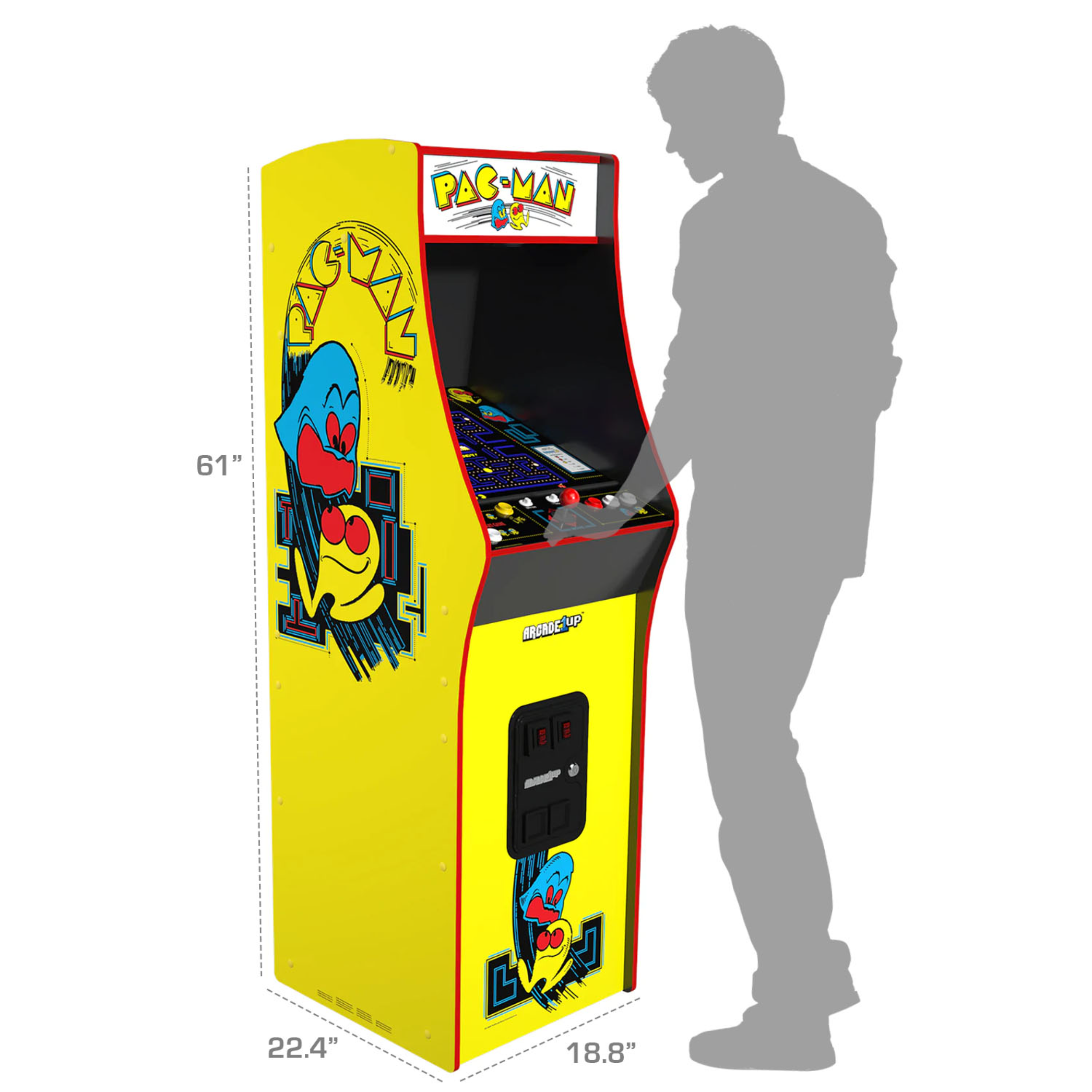 Arcade1up PAC-MAN Deluxe Arcade Machine 14-in-1 Games