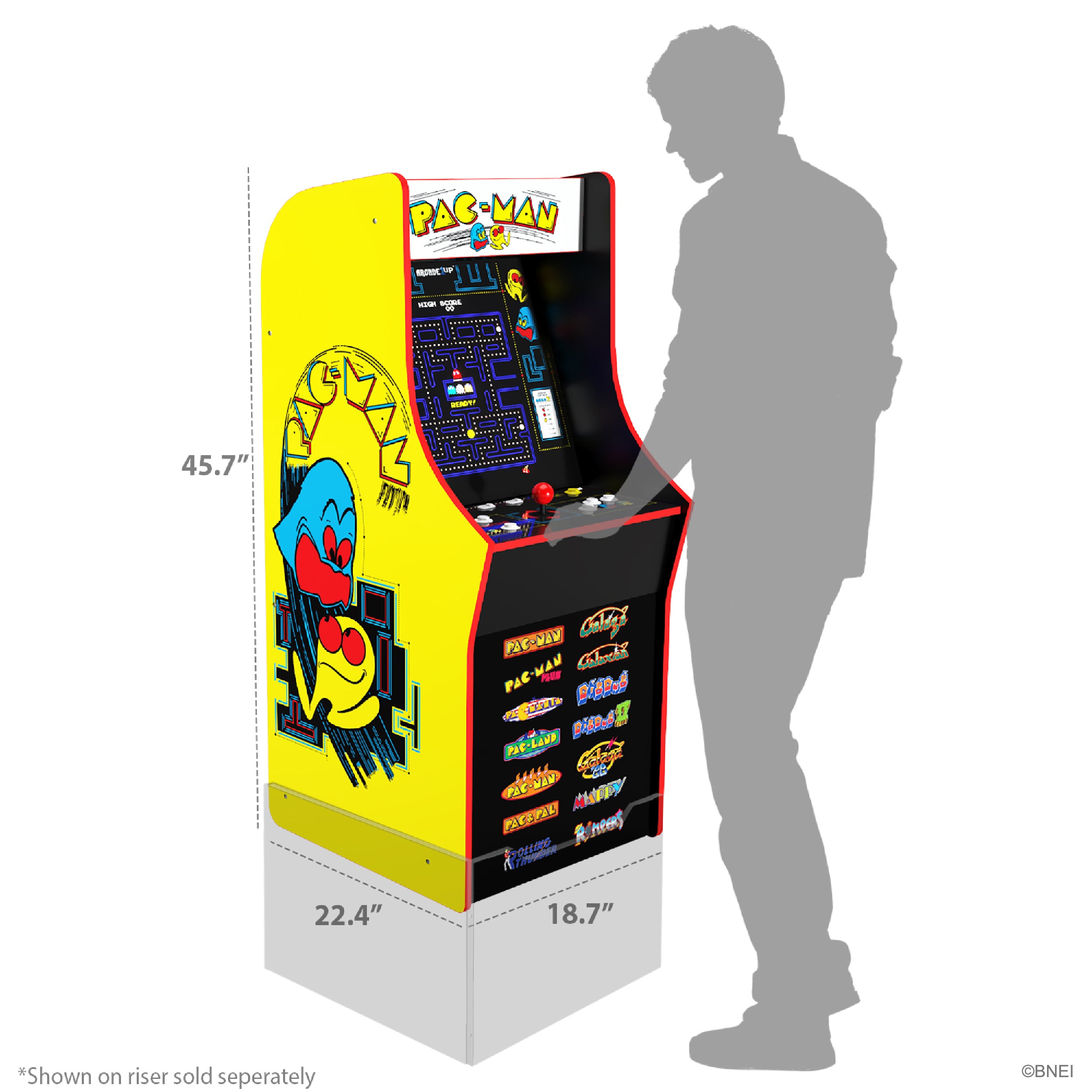 Arcade1Up Pac-Man 14 Games in 1 Classic Arcade