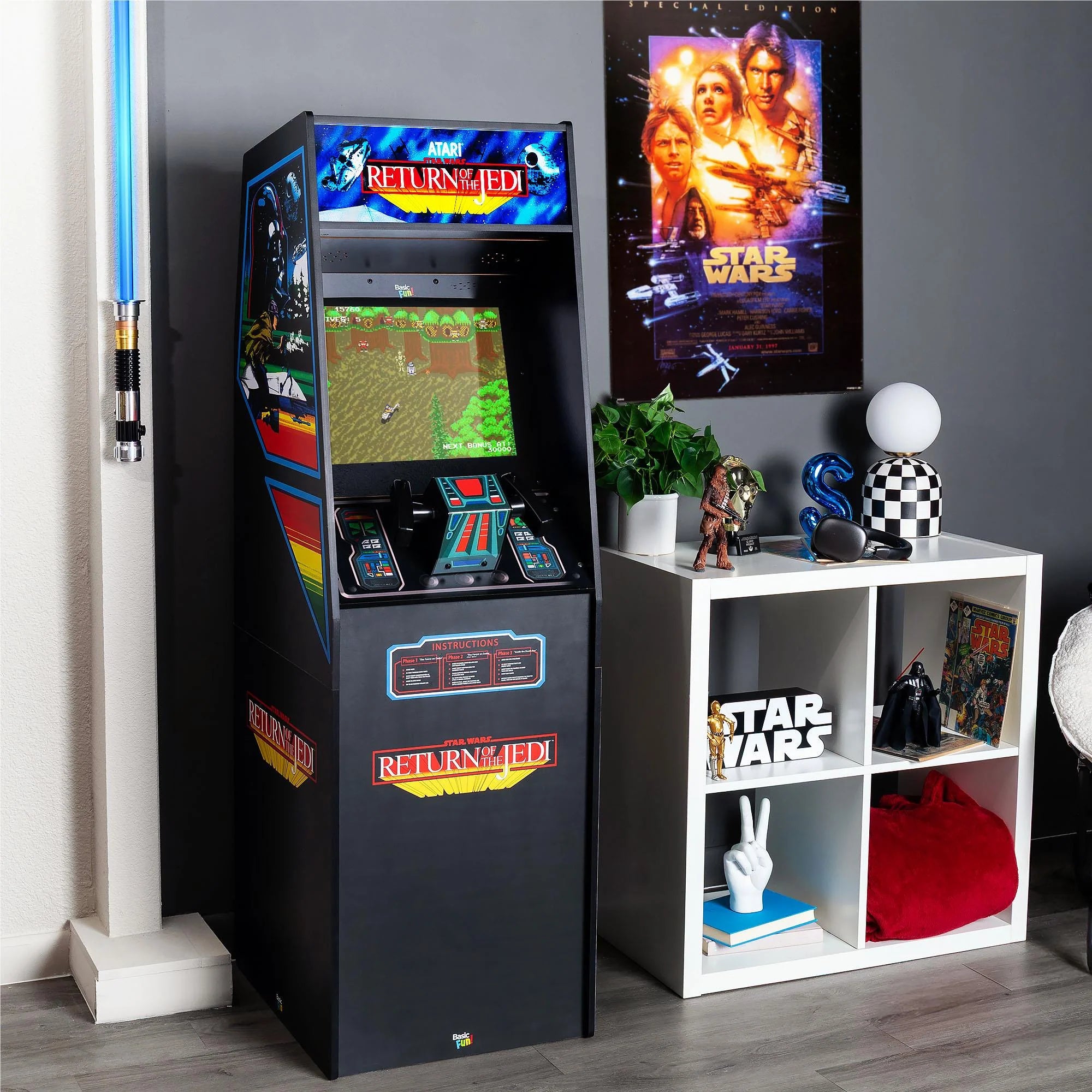 Basic Fun Arcade Classics Atari Star Wars Ultra Series Arcade Machine