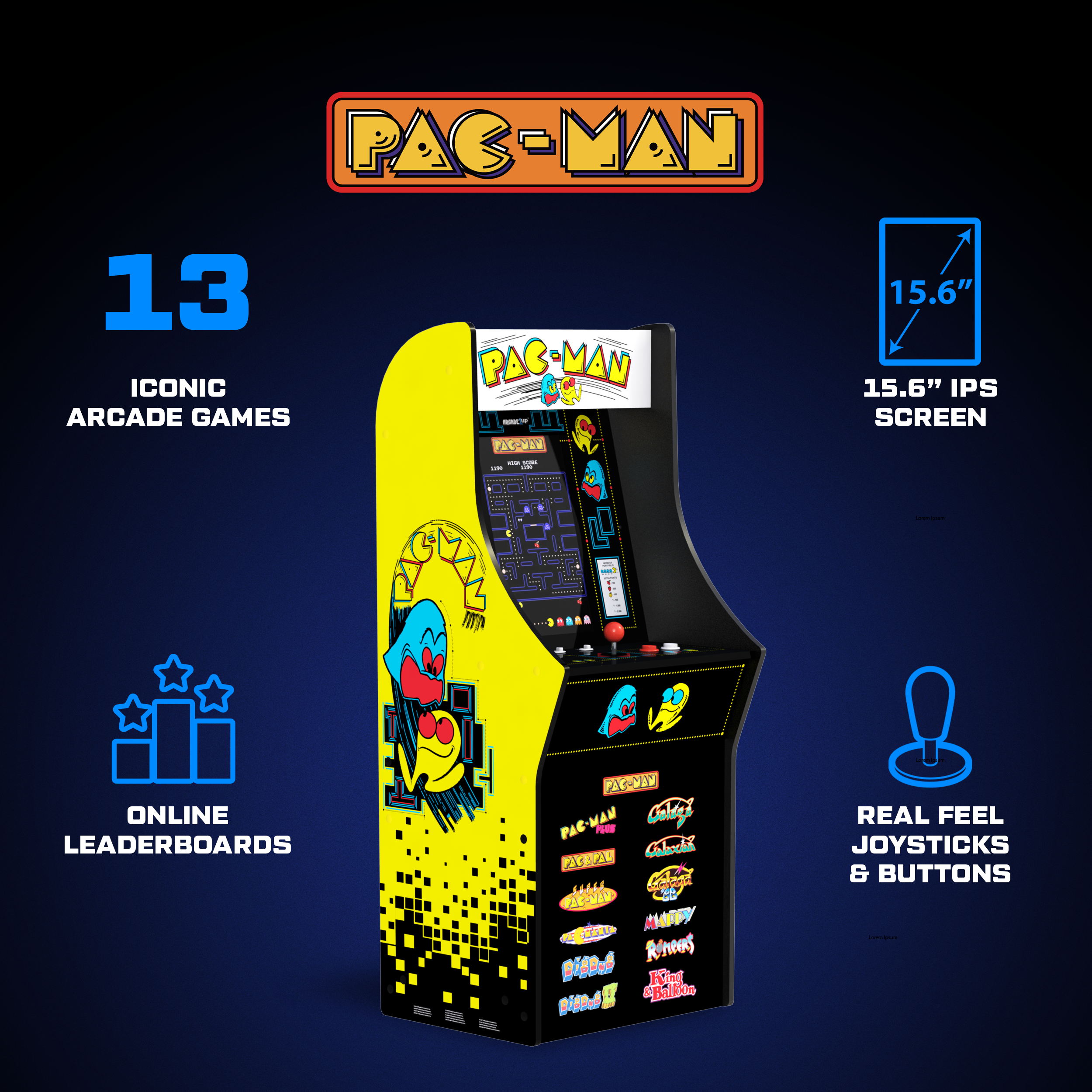 Arcade1Up PAC - MAN Classic SE Arcade Game