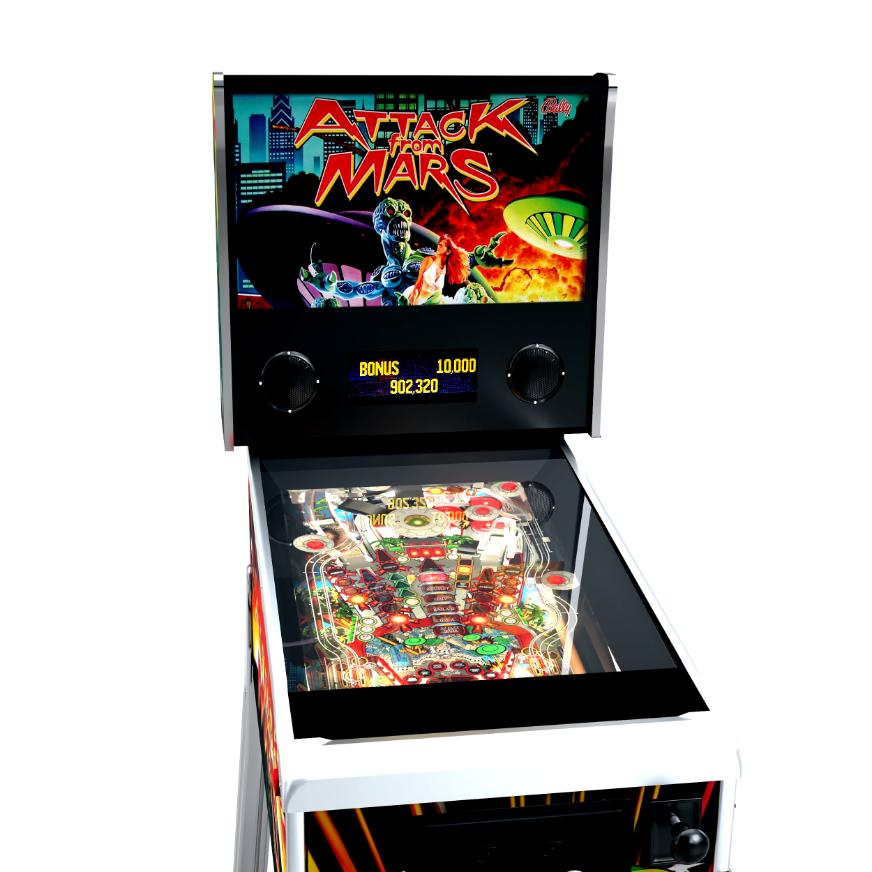 Arcade1Up Attack from Mars Pinball Top