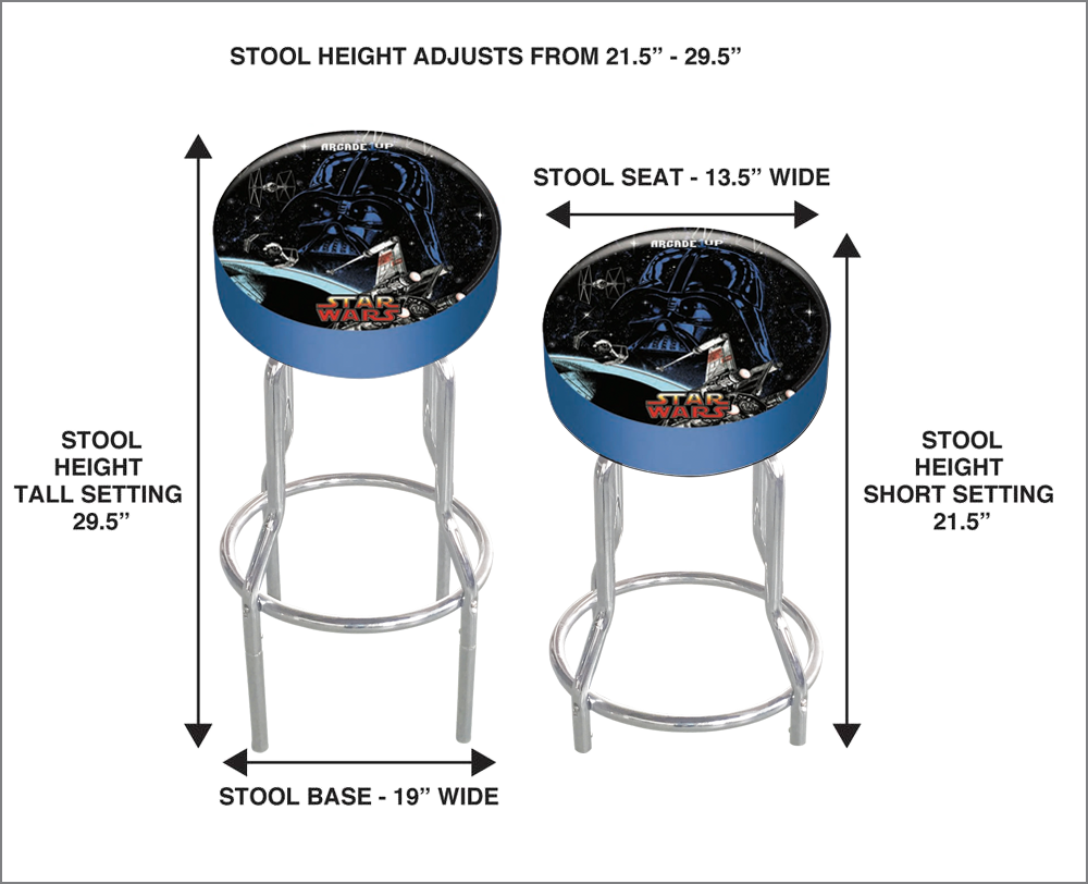 Star Wars adjustable bar stool