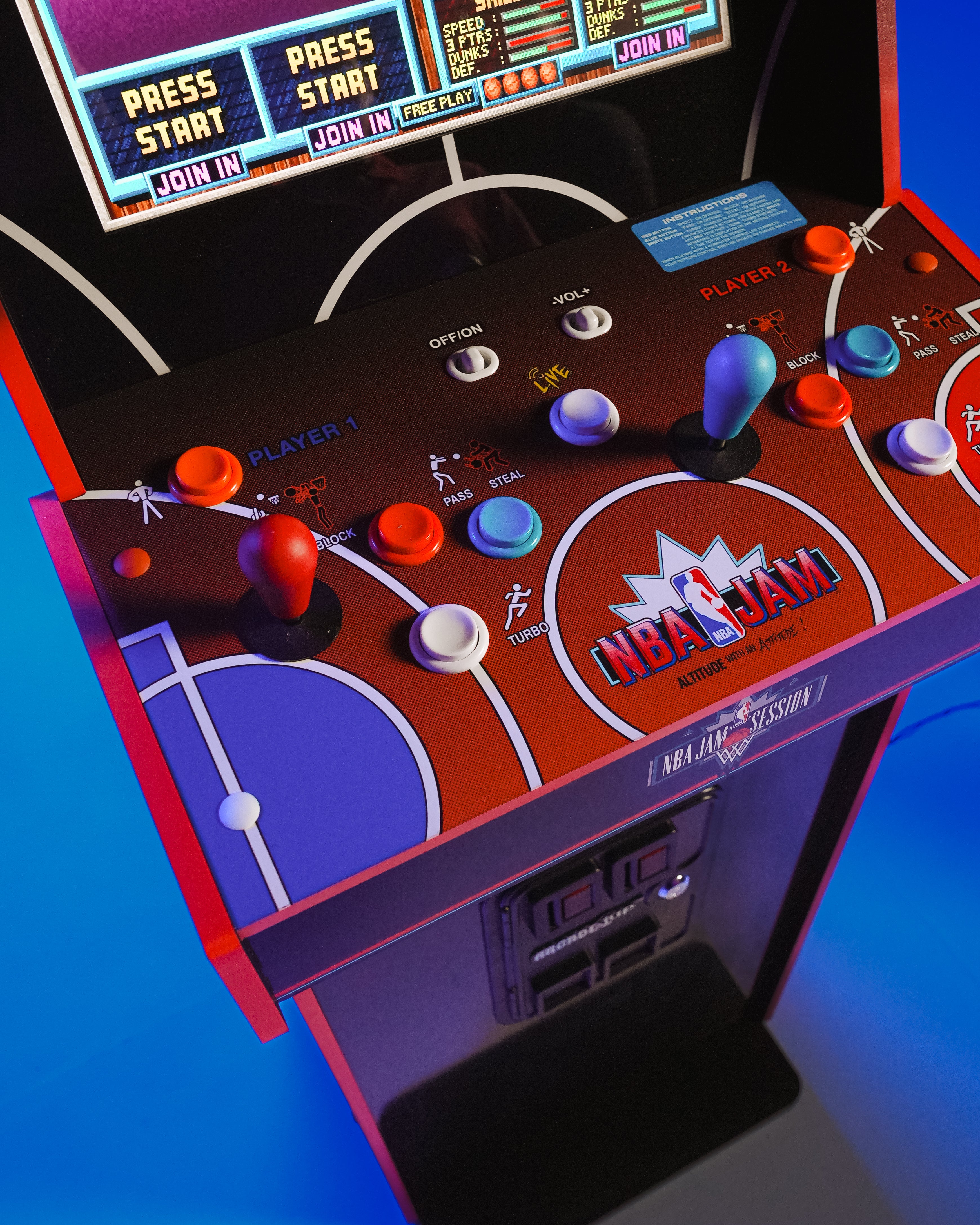 Arcade1Up NBA Jam 2-Player Deluxe Arcade Machine 3 Games in 1