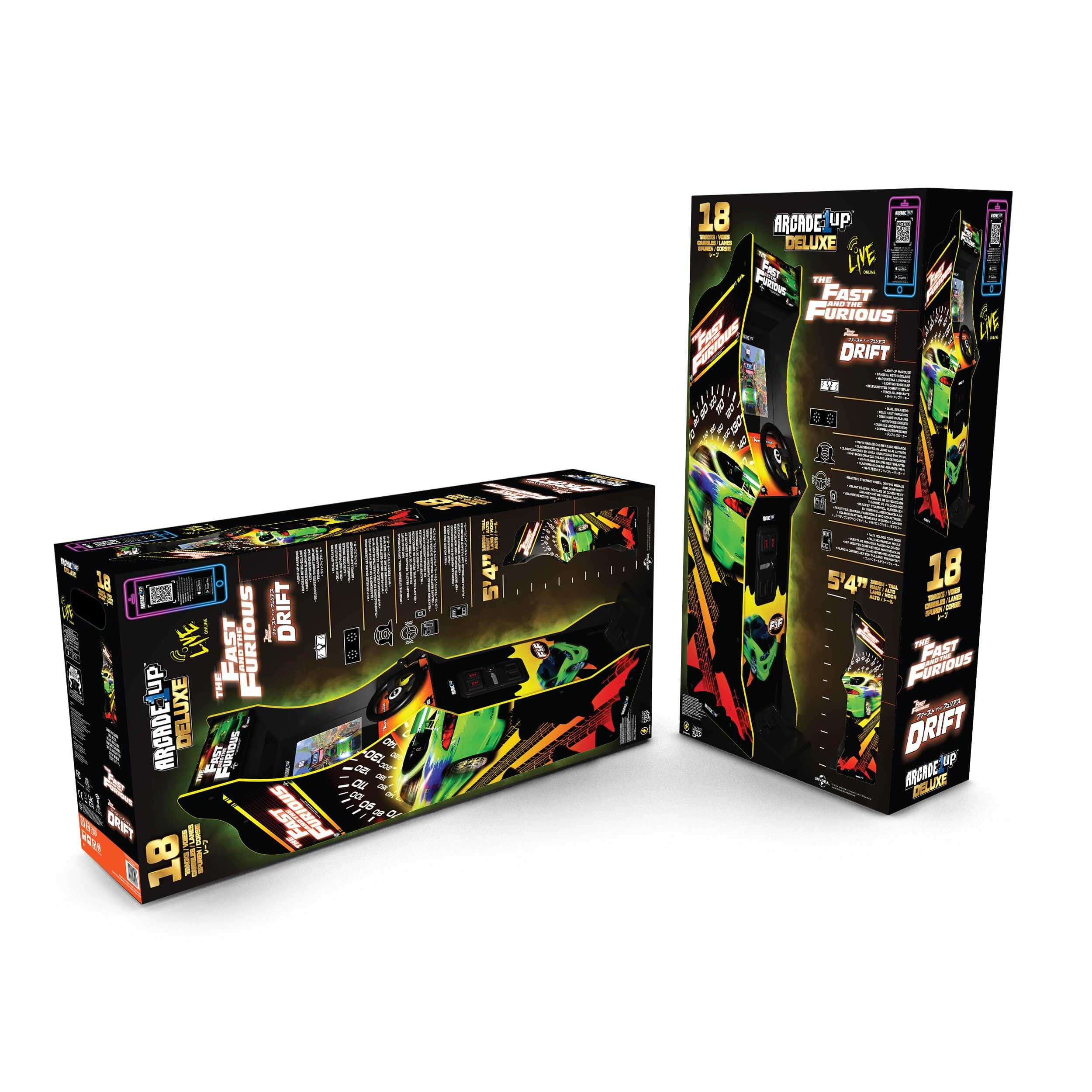 Arcade1up The Fast & The Furious Deluxe Arcade Machine 2-in-1 Games