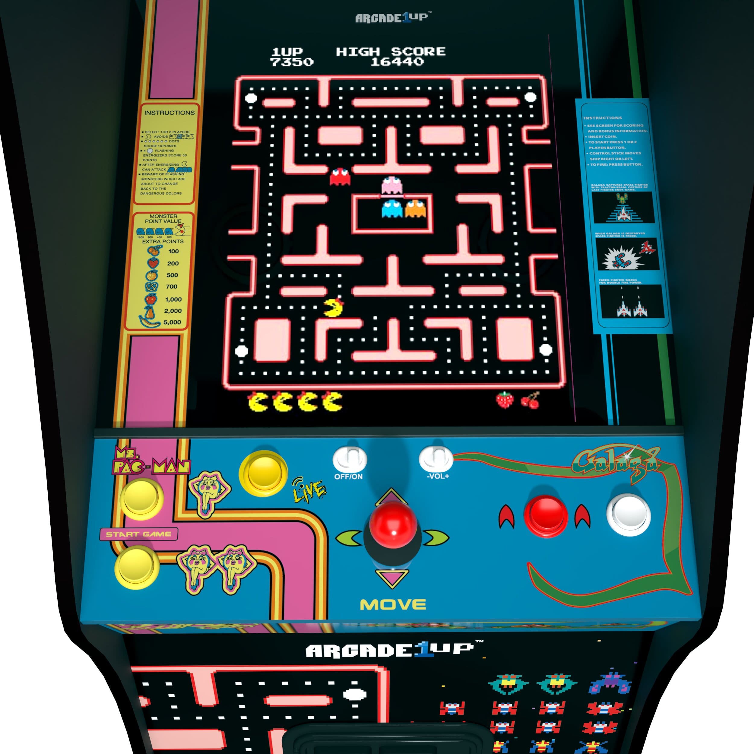 Arcade1up Ms. PAC-MAN & GALAGA Class of ‘81 Deluxe Arcade Machine 12-in-1 Game