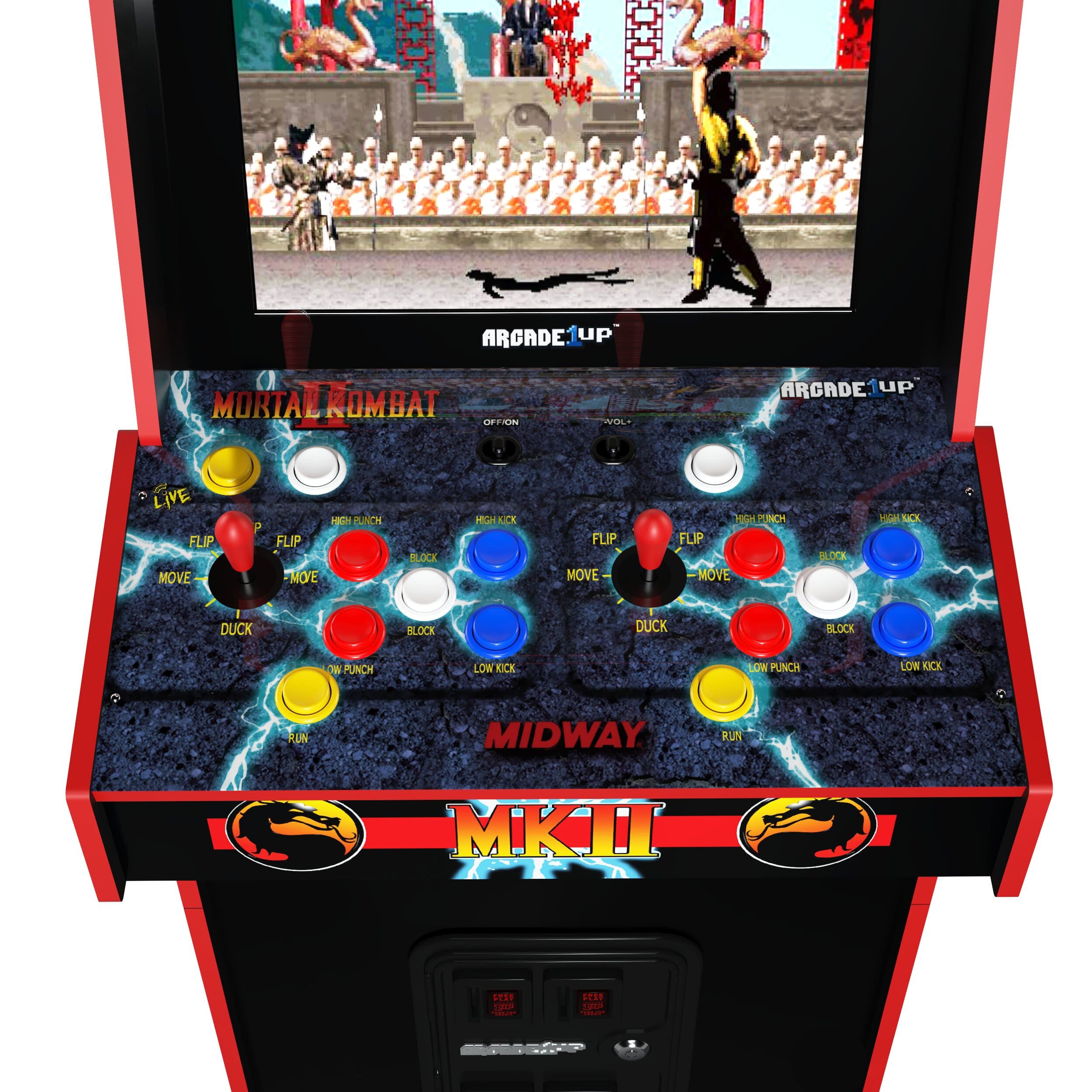 Arcade1Up Mortal Kombat II: 14-in-1 Deluxe Arcade Machine with Light-Up Marquee