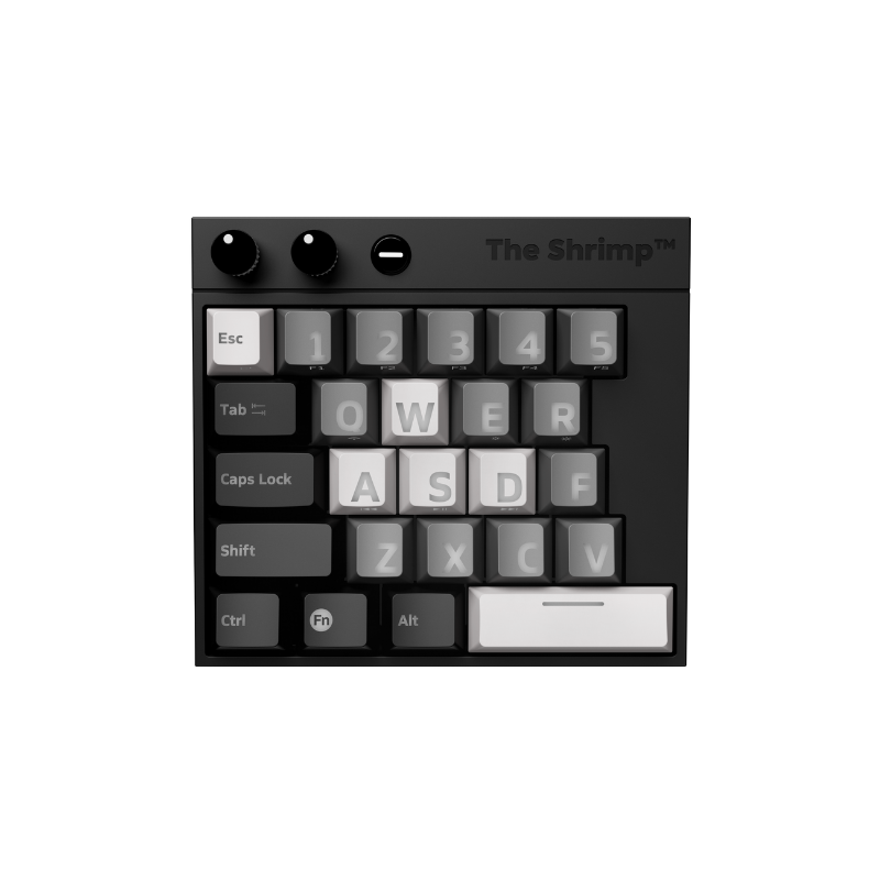 The Shrimp™ Portable Mechanical Gaming Keyboard - Monochrome