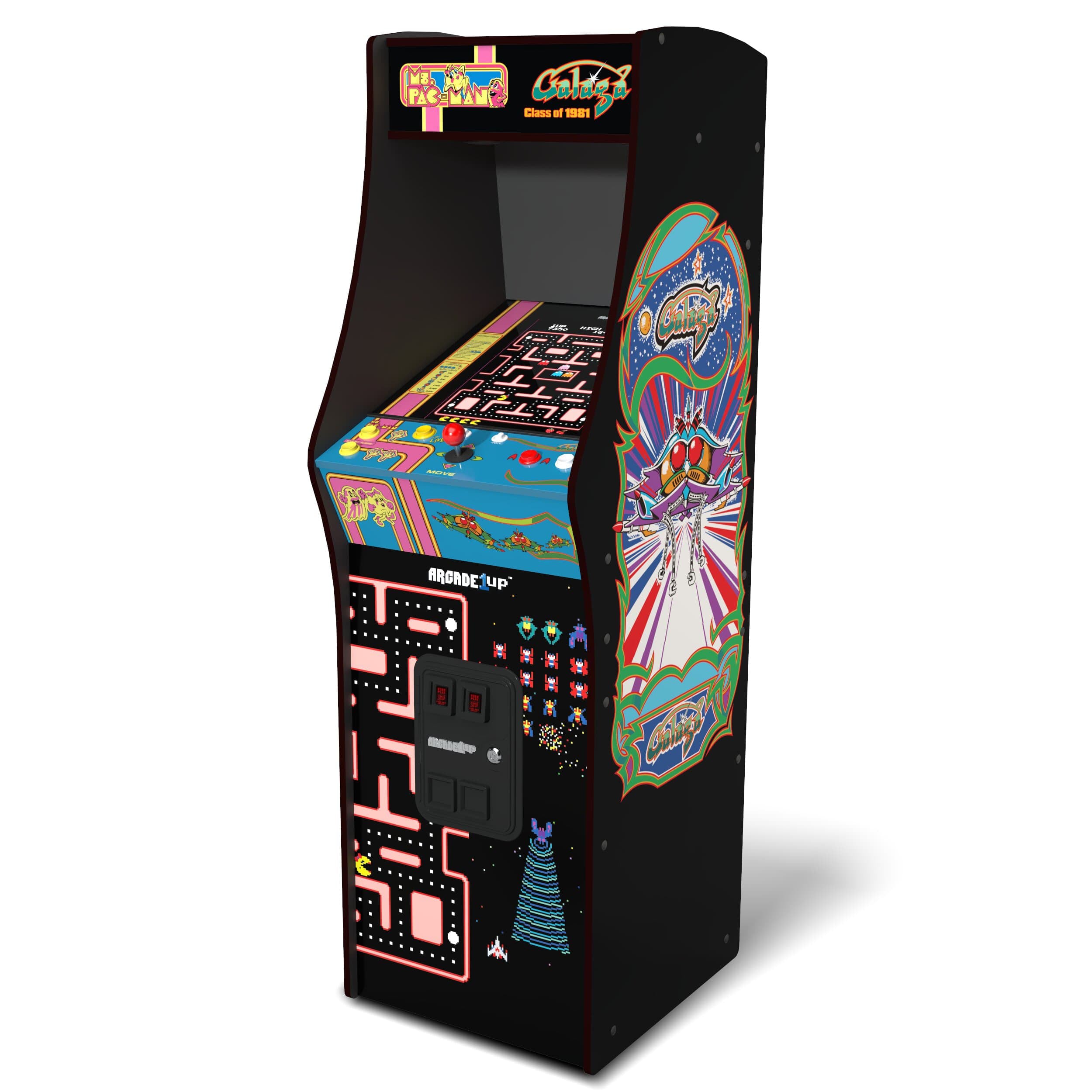 Arcade1up Ms. PAC-MAN & GALAGA Class of ‘81 Deluxe Arcade Machine 12-in-1 Game