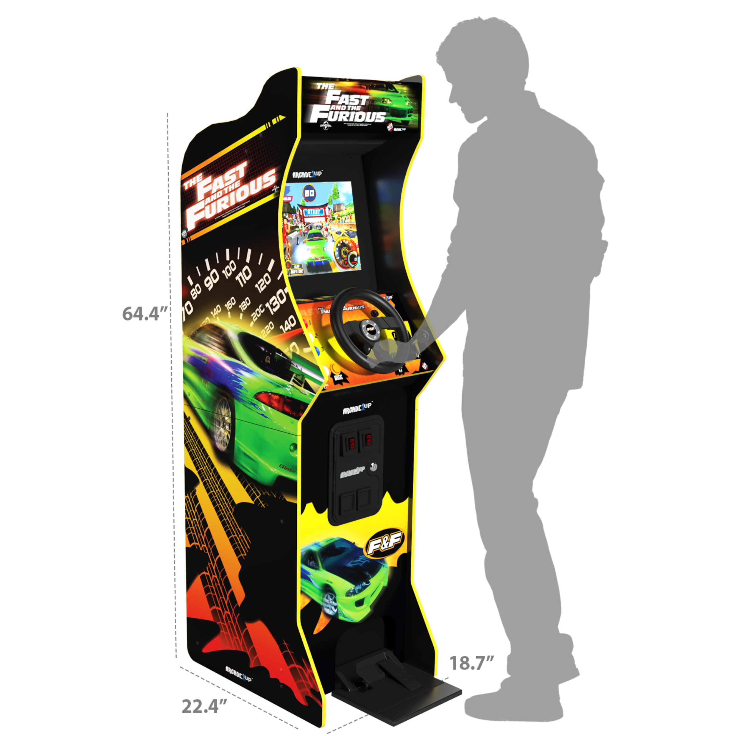 Arcade1up The Fast & The Furious Deluxe Arcade Machine 2-in-1 Games