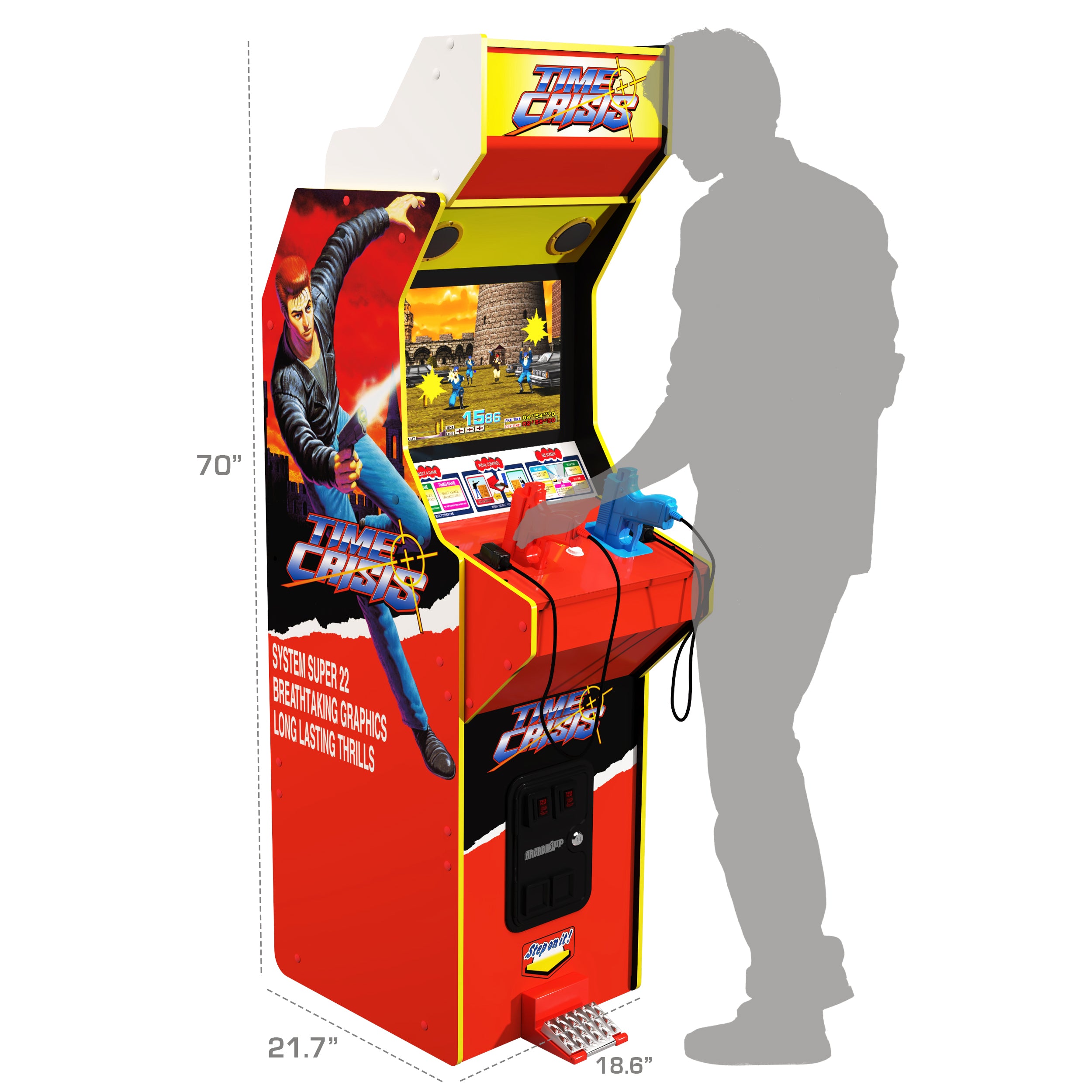 Arcade1Up Time Crisis Deluxe 4-in-1 Machine