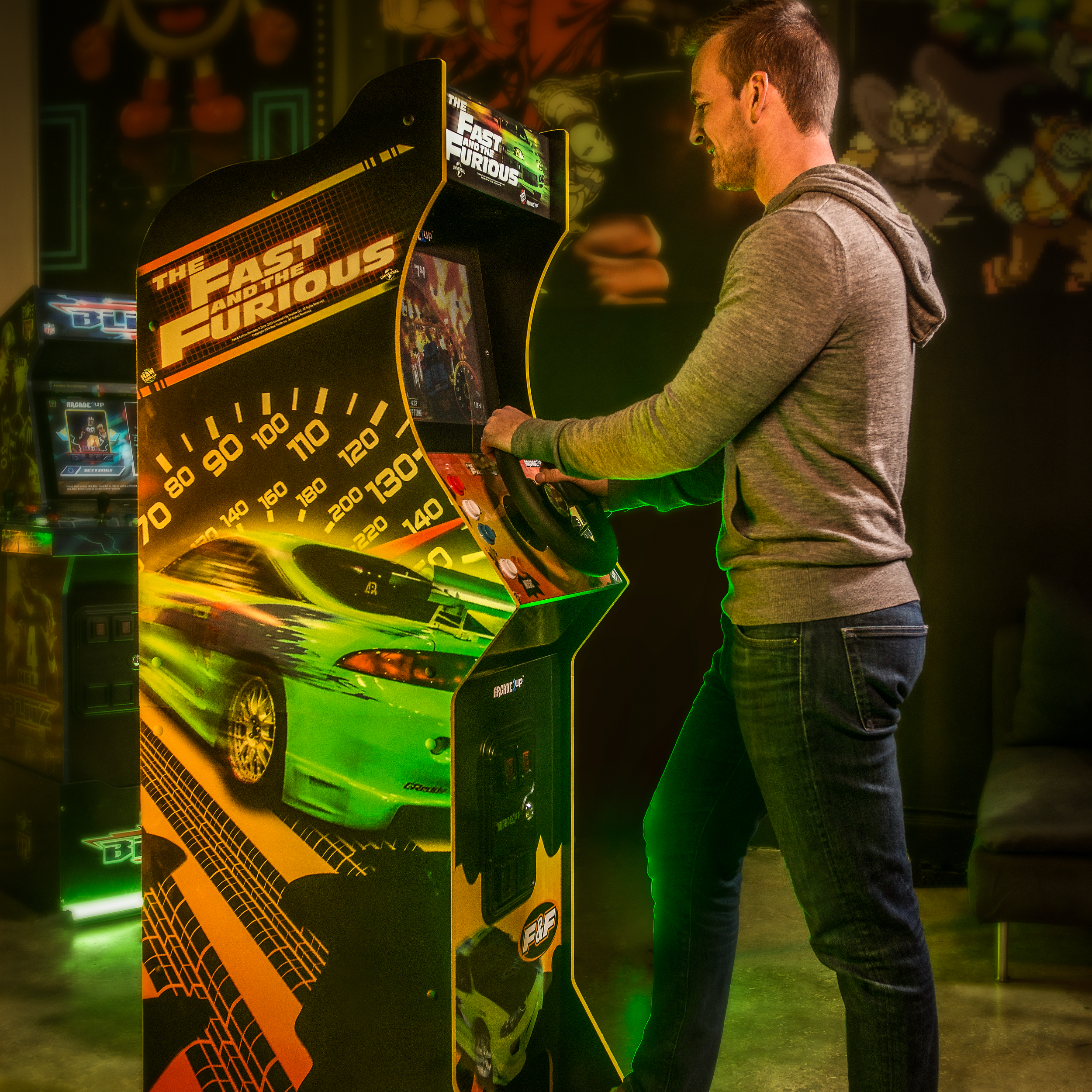 Arcade1up The Fast & The Furious Deluxe Arcade Machine 2-in-1 Games