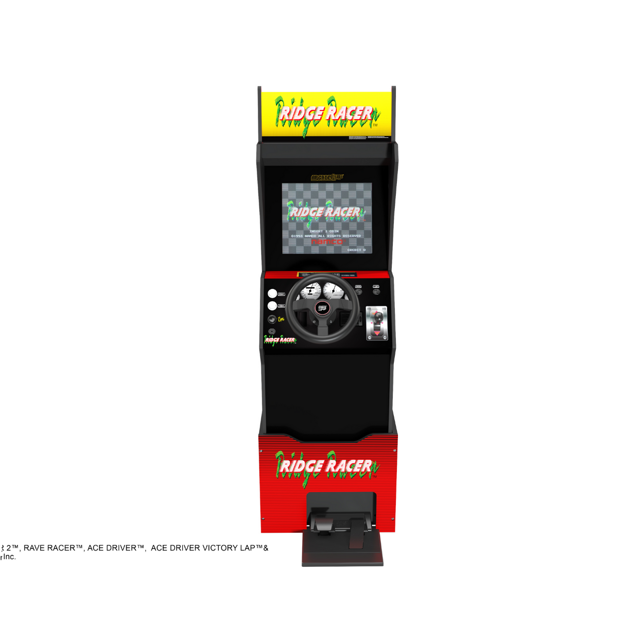 Arcade1Up Ridge Racer™  Stand-up Driving Machine