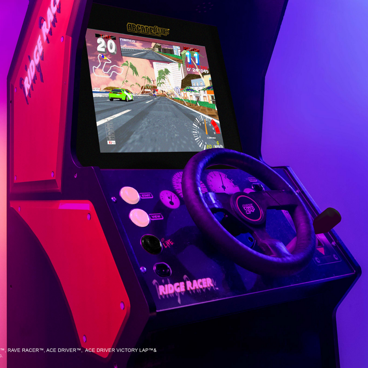 Arcade1Up Ridge Racer™  Stand-up Driving Machine