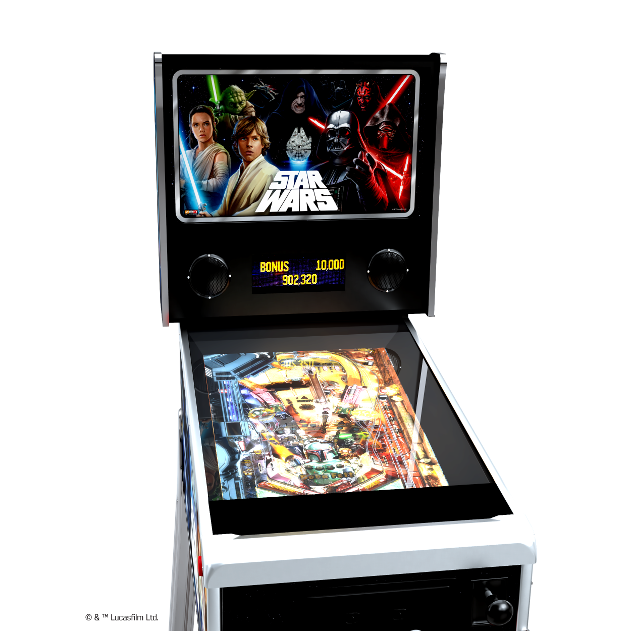 Star Wars pinball machine gameplay