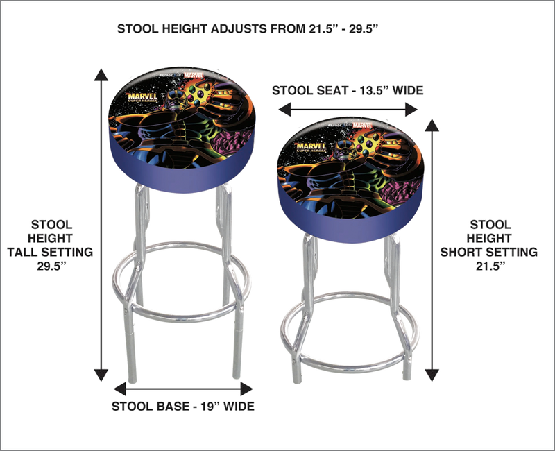 Arcade1Up Marvel Adjustable Stool | Arcade Gamer