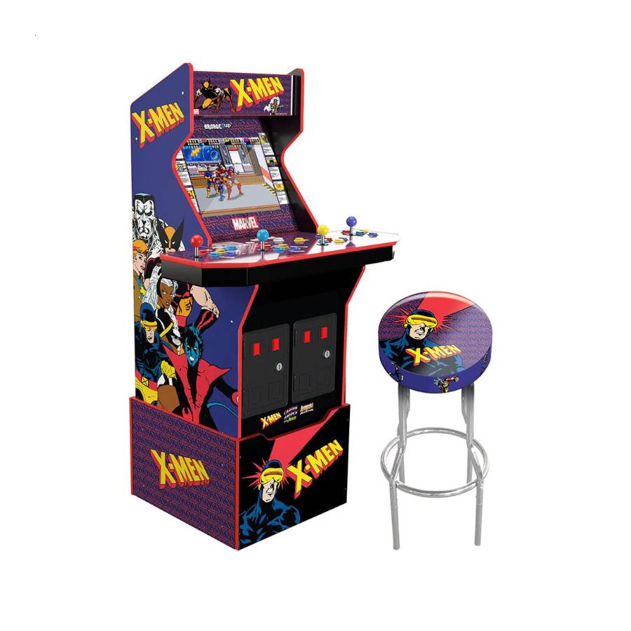 Arcade1Up X-Men Arcade Machine and Adjustable Stool